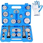 weyleity Universal Heavy-Duty Disc Brake Caliper Tool Kit 24pcs | Wind Back Tool Set for Brake Pad Replacement, Brake Caliper Compression Tool Fits most Vehicles (Blue)