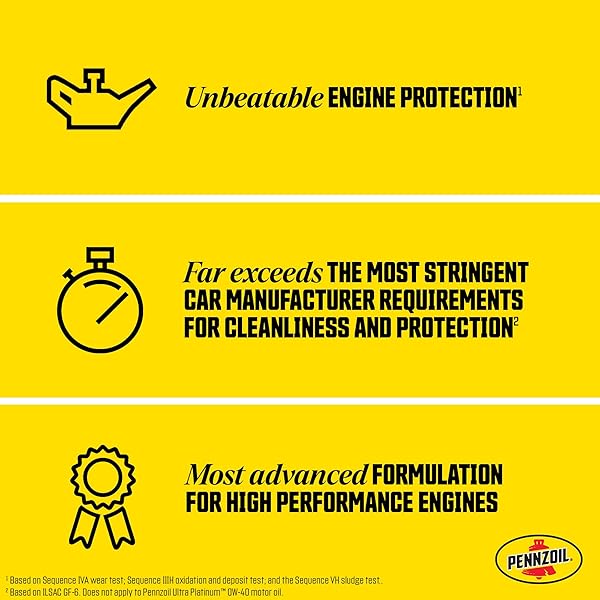 PENNZOIL ULTRA PLATINUM FULL SYNTHETIC 0W-20 MOTOR OIL, 5 QUART