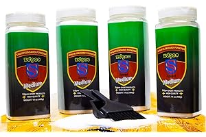 YDDS Shuffleboard Wax - Shuffleboard Sand 4 Pack with Mini Brush and Dustpan Set (4 x 14oz)