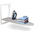 Ivation Wall-Mounted Ironing Board | Foldable 36.2” x 12.2” Ironing Station for Home, Apartment & Small Spaces | Sturdy Folding Board, Easy-Release Lever, Removable Cotton Cover & Mounting Hardware