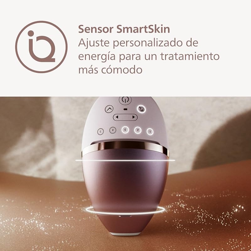 Philips lumea série 9900, depiladora ipl com inteligência artificial, tratamento personalizado, 4 acessórios para corpo, rosto, zona do biquíni e axilas, com e sem fio, bri951/00