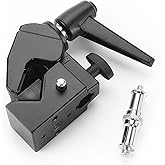 PHOCUS Multi-Function Super Clamp with Standard Stud for Photography Studio Video Camera Lighting