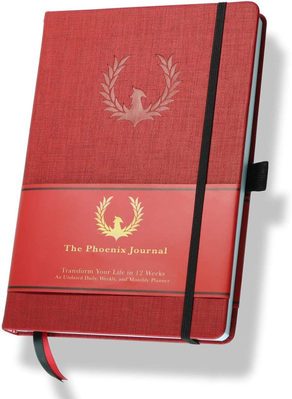The Phoenix Journal - Quarterly Goal Planner, Daily Planner Journal & Organizer for Goal Setting, Productivity & Focus - Undated 12 Week Planner, Weekly & Monthly Planning, Habit Tracking - Hardcover