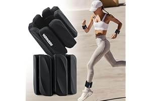 INDEPANDIA Wrist & Ankle Weights for Women and Men, 2lbs/4lbs Pairs Adjustable Silicone Weighted Bangles for Arm & Leg Workouts, Perfect for Pilates, Barre, Yoga, Walking & Home Fitness 24055