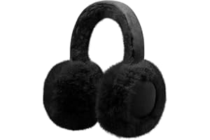 KDVOG Kids Winter Earmuffs Classic Foldable Warm Ear Muff Cute Furry Ear Warmers Cold Weather Plush Ear Covers for Boys Girls