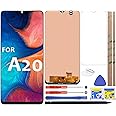 For A20 LCD Screen Replacement Touch Digitizer Display 6.4" (Black) for Samsung Galaxy A20 A205 SM-A205F/DS SM-A205U A205FN A205GN/DS A205YN A205G/DS SM-A205W