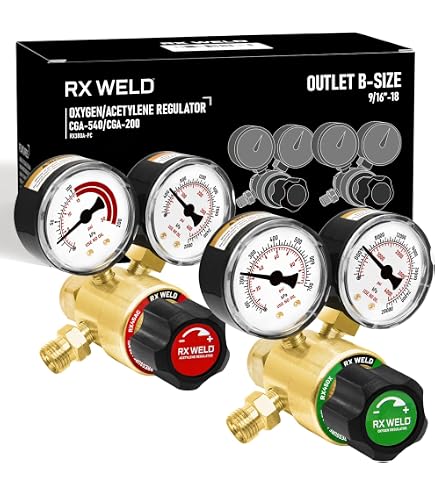 thumbnail image 2 of Victor Edge ESS3 2.0 Oxygen & Acetylene Regulator Set – Genuine, Fully Enclosed Gauges 2 of 2