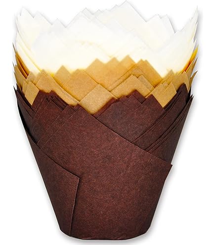 Hoffmaster 611120 - Tazzina per cupcake a forma di tulipano, 5 cm