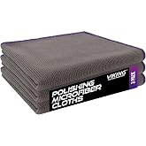VIKING Microfiber Cleaning Cloth for Car Wax Removal, 16 x 16 Inch, 3 Pack | Polishing Towels for Removal of Car Wax and Polishing Compound, Car Detailing Kit