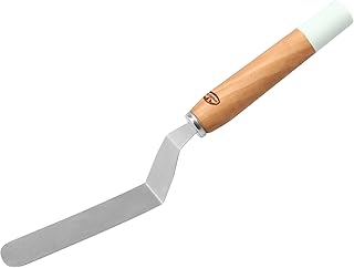 Dr. Oetker Winkelpalette mit Holzgriff, Streichmesser aus der Serie "Modern Baking - Retro Design" (Farbe: Bunt), Menge: 1 Stück