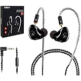 in Ear Monitor,DCMEKA Dynamic Hybrid Wired Earbuds, Dual Driver in-Ear Earphones Musicians in Ear Headphones with MMCX Detach