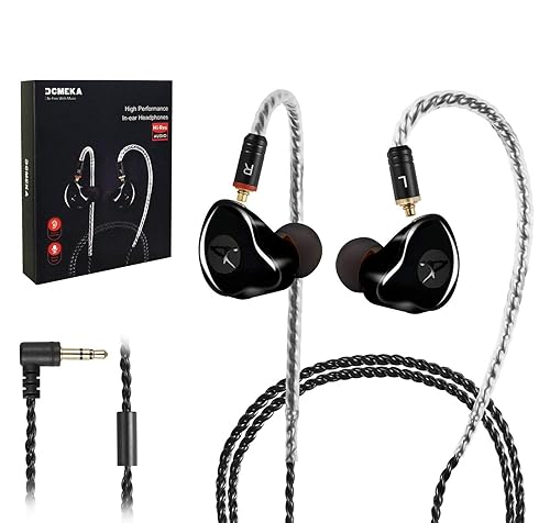 in Ear Monitor Headphones, HiFi Stereo IEM Earphones, Dynamic Dual