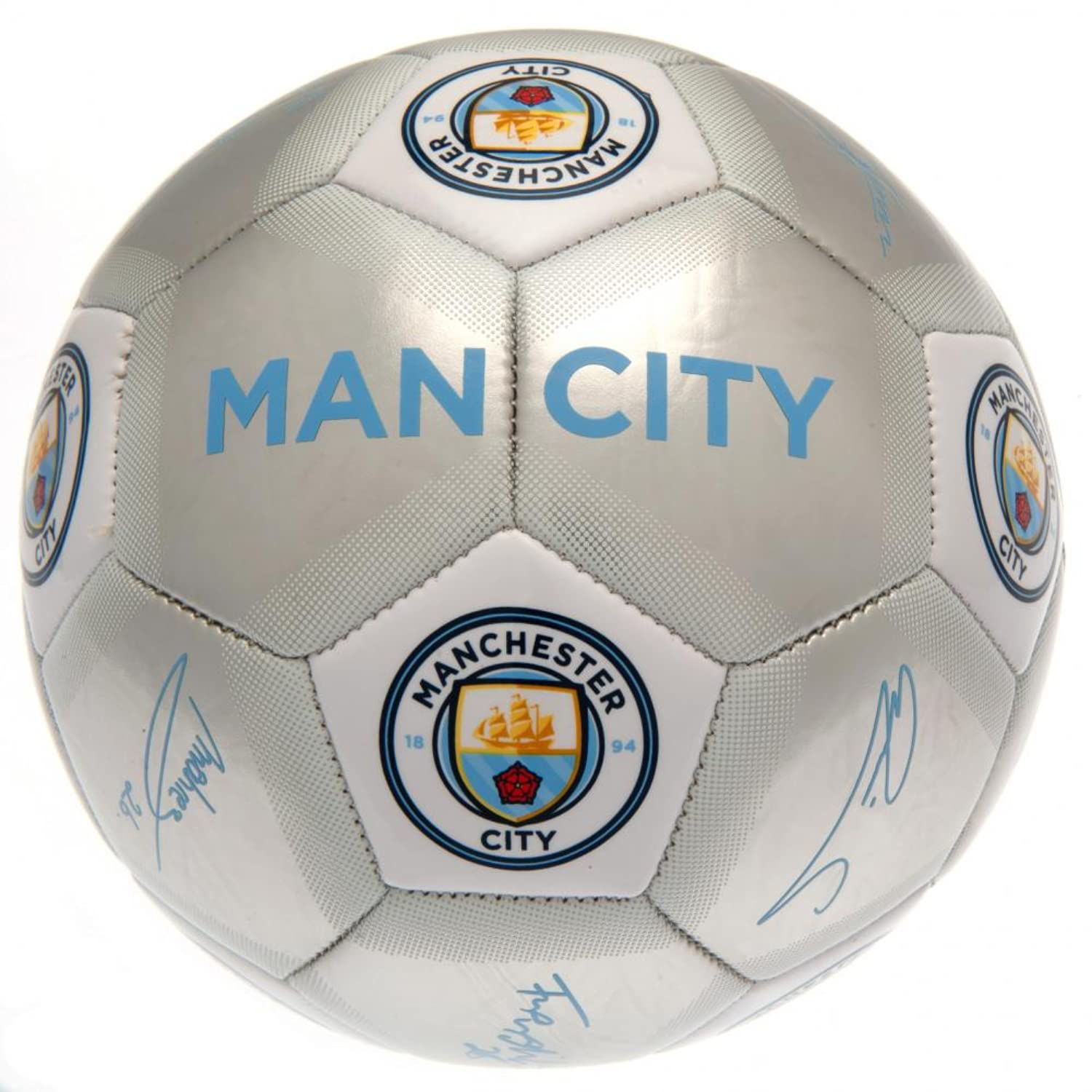 Football Ball - Manchester City,Signature Ball, Silver