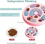 Elezenioc Dog Puzzle Slow Feeder Toy Treat Dispenser Non-Slip IQ Bowl view 5
