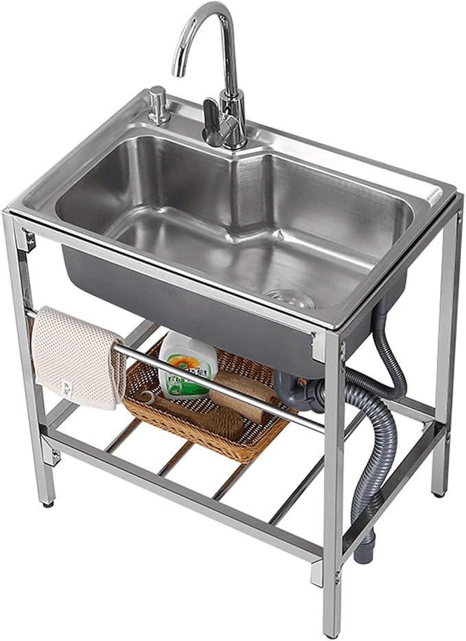 Amazon.com: Restaurant 304 Stainless Steel Sink with Tap Utility Sink