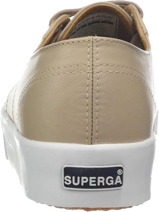 womens 2730 leather nappaleau sneakers in rose gold & white