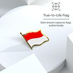 Indonesia Flag Lapel Pin - Enamel Metal National