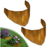 Decoroca Hillside Planter for Slope, Erosion Control Planters, 40"W x 18"H | Corten Steel, Set of 2