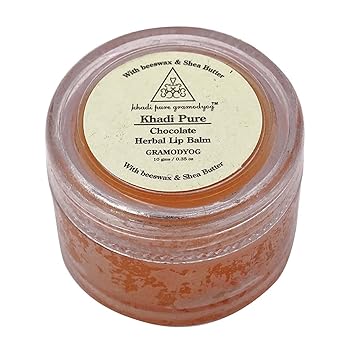 Khadi Pure Gramodyog Herbal Chocolate Lip Balm, 10g