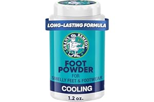 Gran's Remedy Cooling Foot Powder Shaker for Smelly Feet - Proven Effective, Long Lasting, Cooling, Moisture Absorbing Foot a