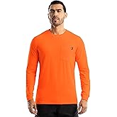 Wrangler Mens Long Sleeve Pocket T-Shirt with UPF