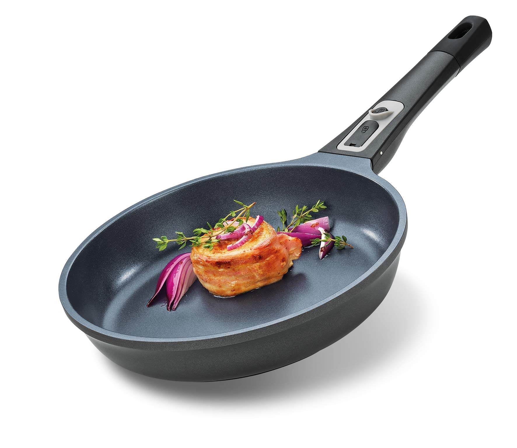 Küchenprofi Milano Frying Pan, 24 cm, Aluminium, Oven-Safe, Removable Handle, Aluminium Pan, Induction Pan, for All Types of Cookers