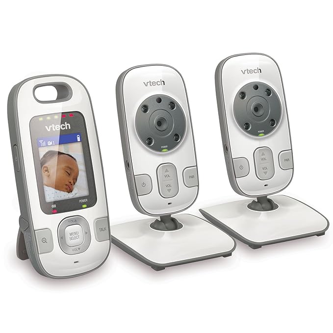 VTech BV73122GY Digital Video Baby Monitor with 2 Cameras and Automatic Night