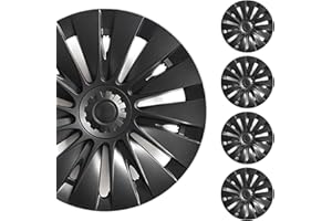 AIQIYING Hubcap Wheel Cover Replacement Compatible with 2023 2022 2021 2020 Tesla Model Y Models，R19 Hub Cap Wheel Rim Protector Stylish Exterior Kit Accessories Improvement Without Center Stickers -Set of 4