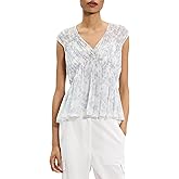 Theory Womens Sl Rchd V Top