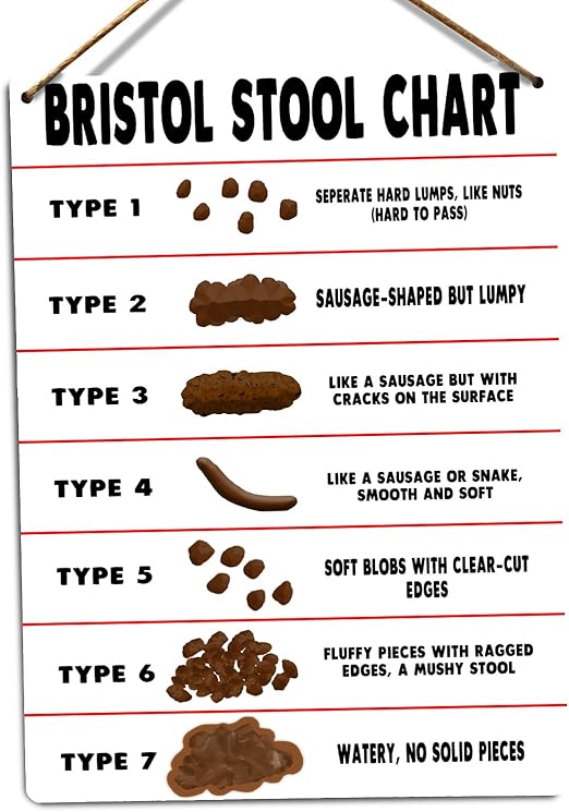 Bristol Stool Scale Poster - Stools Item Bristol Stool Scale Poster - Stools Item