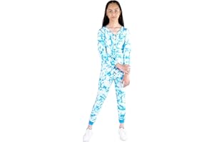 DChica Cotton Thermal Set for Girls, 2 Piece Slim Fit Thermal Jumpsuit for Teenagers