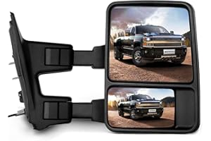 SCITOO Passenger Right Side Mirrors fit 2008-2016 For Ford For F-250 For F-350 For F-450 For F-550 Super Duty No Heated Turn Signal Manual Telescoping and Folding