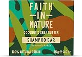 Faith In Nature Coconut & Shea Butter Shampoo Bar 85g Natural Vegan Cruelty Free view 1