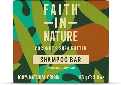 Faith In Nature Coconut & Shea Butter Shampoo Bar 85g Natural Vegan Cruelty Free
