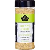 Cerez Pazari Lemon Pepper Seasoning 9 oz &ndash; Zesty Blend with Real Lemon Peel, Cracked Black Pepper, Garlic &amp; Onion &ndash; Non-GMO, No MSG &ndash; Bold Flavor for Chicken, Fish, Veggies &amp; More