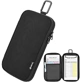 Baseball Lineup Card Holder Softball Lineup Cards Clipboard Bag for Dugout | Easecos Baseball Lineup Board for Coaches, Foldable Lineup Sheet Carrying Bag with Metal Hook, Baseball Coaching Accessories
