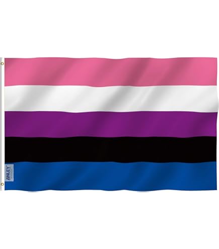 Genderqueer Flag 3x5 Ft Non-binary Gender Pride Lavender Green Identity Sex GQ - Foto 8