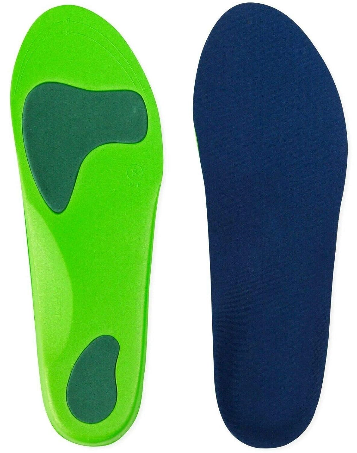 CSL Orthotic Insoles Arch Support Shoe Inserts for Flat Feet and Plantar Fasciitis – Trimmable Full Length Orthopedic for Men and Women (Large Mens 10-11.5 Womens 12-13.5)