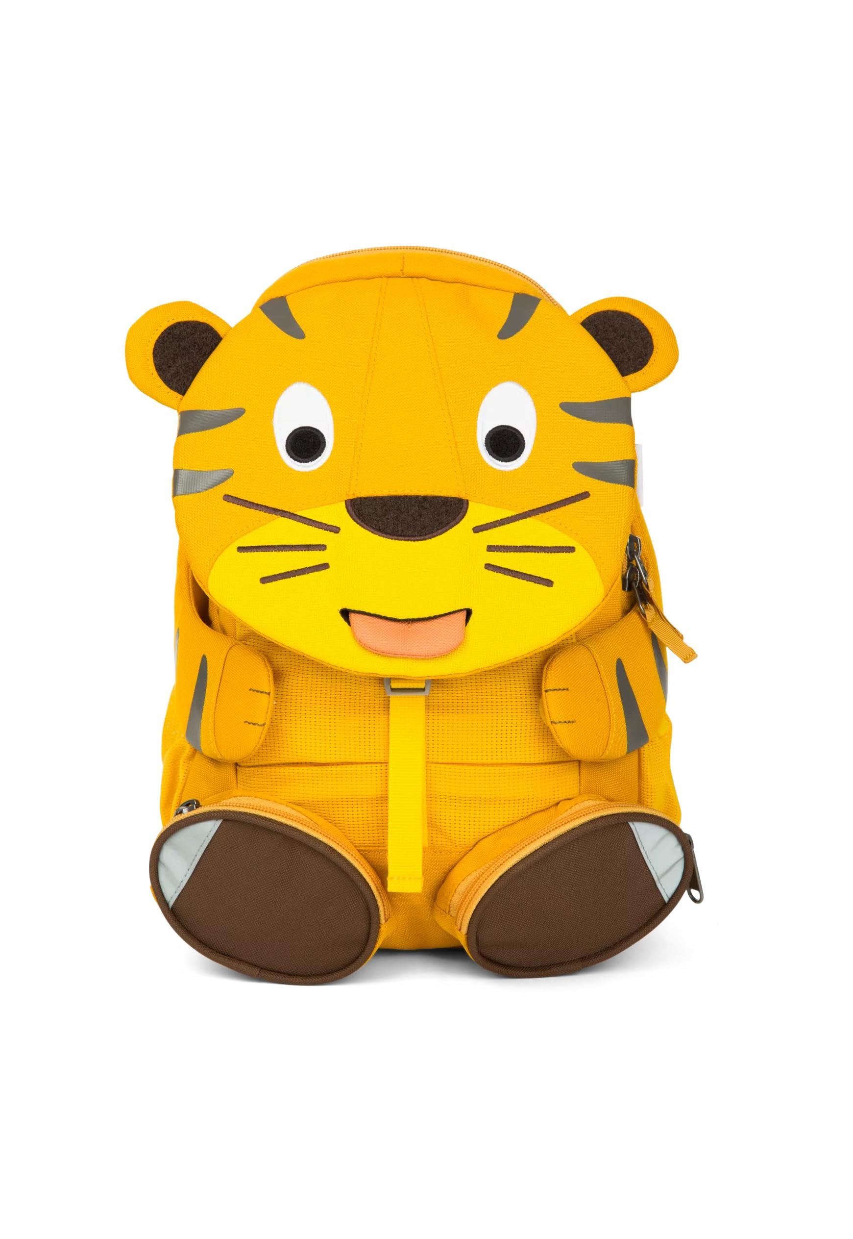 Affenzahn Large Friend Theo Tiger Yellow Children's Backpack, 31 cm, 8 liters