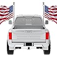 Universal Pickup Truck Flagpole Mount in Bed, No Drilling Flag Holder for Truck with Bed Rail Or Without Rail, Fit Up to 1.2 Inch Pole. All Equipment You Need is Included! (one Pack flagpole Mount)