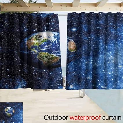 Amazon Com Marymunger Darkening Curtains Space Planet Earth