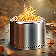 HGD 28" Smokeless Firepit, Stainless Steel Fire Pit, Wood Burning Firepit for Patio Garden Picnic