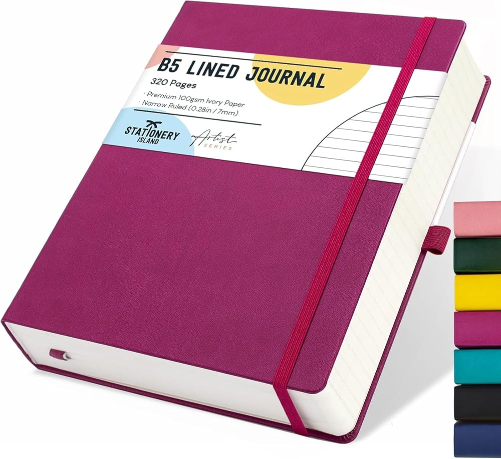 ISLAND B5 Lined Notebook Hardcover 100gsm 320 Pages