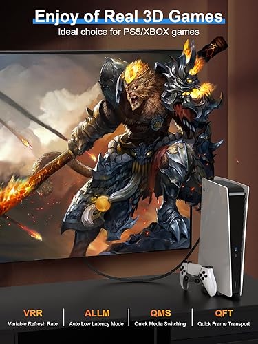 Anhuicco HDMI Cables 4K 8K HDR Certified 48Gbps 8K 10K