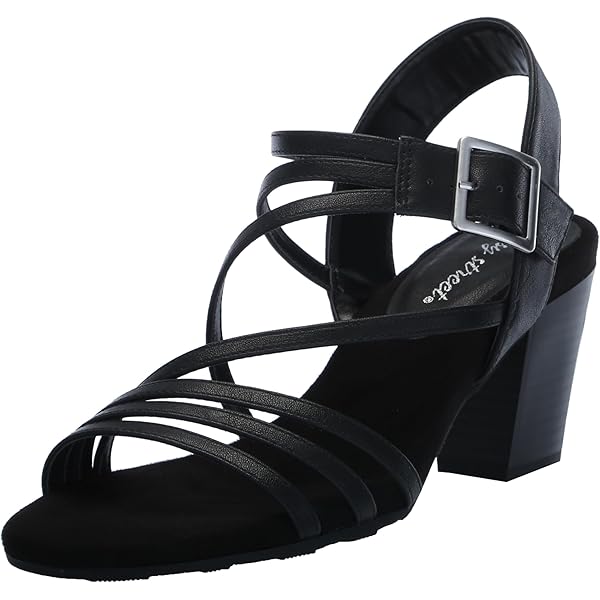 Easy Street Women's Annette Sandal - Block Heel, Slingback With Hook & Loop Strap