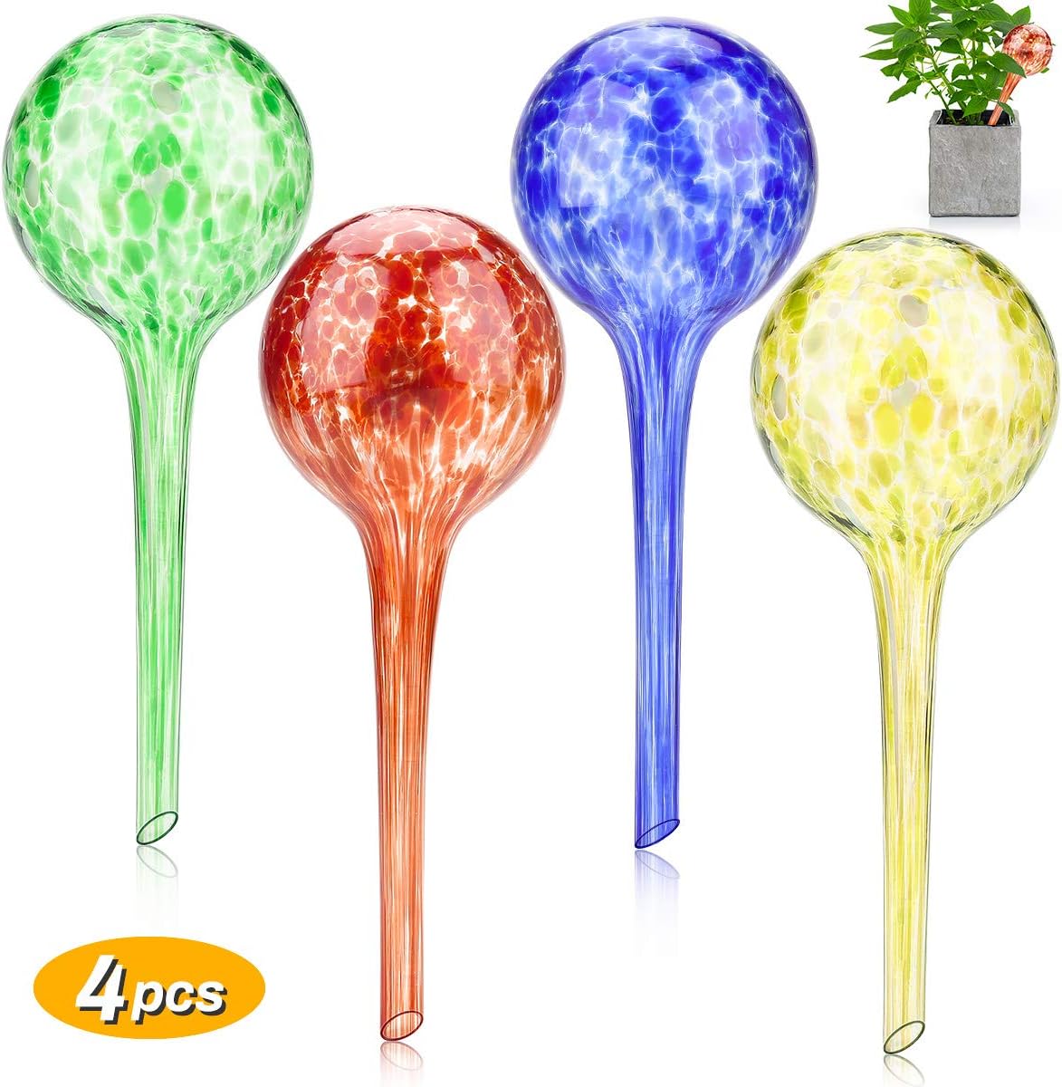 Zwini Watering Globes Plant Glass Bulbs Decorative Aqua Water Globes