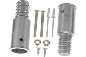 AUTSUPPL Threaded Tip Replacement for Broom Handle 19mm Aluminum Alloy Repair Kit with Rivet for Mop