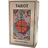 Vieux Monde Express Classic 1909 Tarot Deck – Vintage Reproduction Tarot Cards with Original 1909 Artwork – Linen Finish – Spiritual Gift for Beginners & Readers