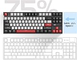 MageGee 75% Mechanical Keyboard Blue Switch 87 Keys TKL Backlit Grey/Black view 3