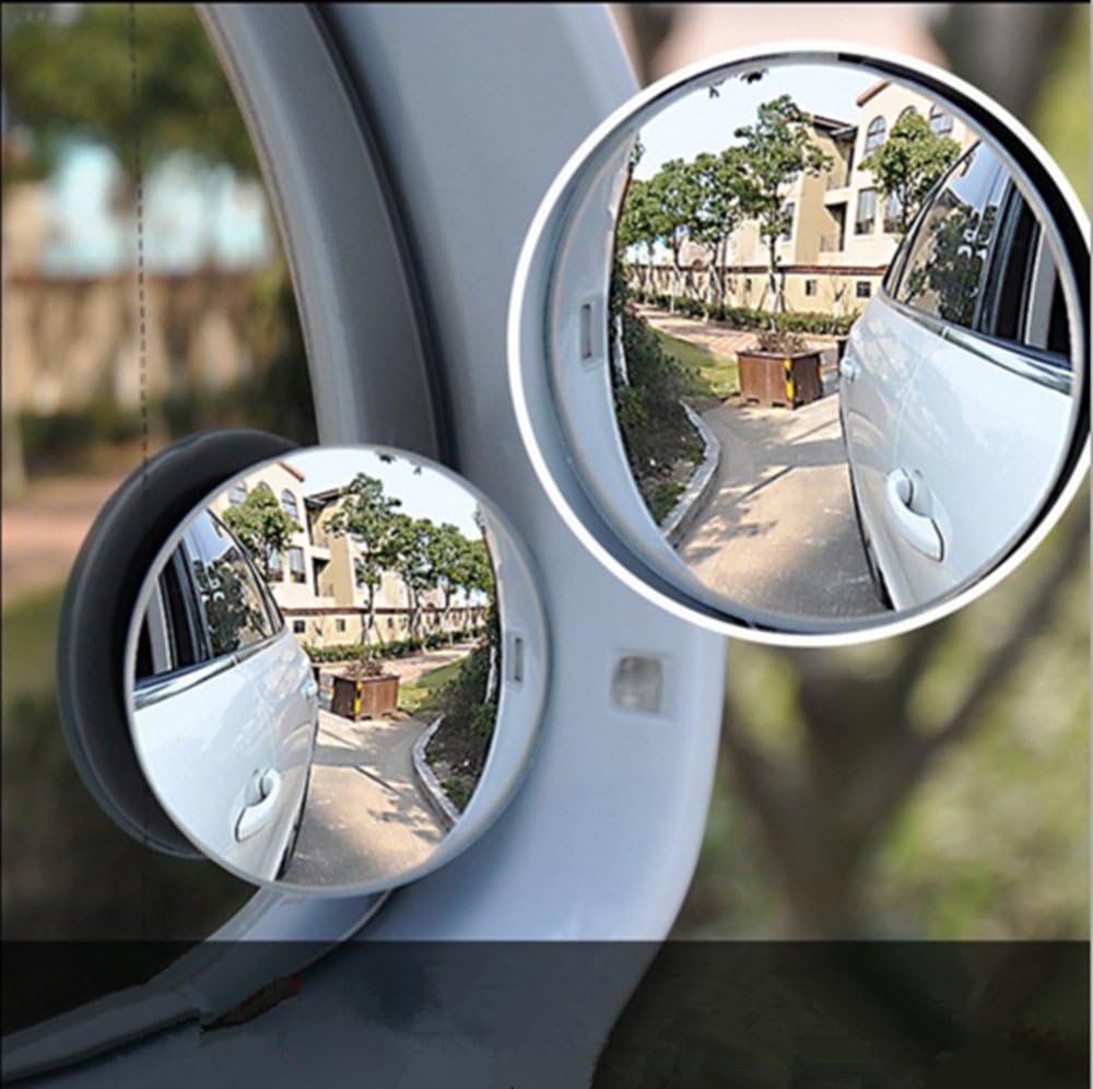 Blind Spot Mirrors, Round Shape Wide Angle Car Wing Mirror Blind Spot Stick On Side Mirror (2 Pcs)